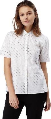 Optic White Combo Natalie Short Sleeved Shirt