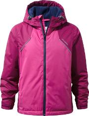 Pink risley Waterproof Hooded Jacket
