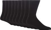 Debenhams Pack Of Ten Plain Black Socks