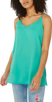 Green Cross Back Camisole Top