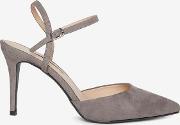 Grey Edee Two Part Court Shoes
