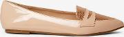 Nude Pu Pointed Laisley Loafers