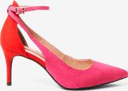 Pink Microfibre Gina Court Shoes
