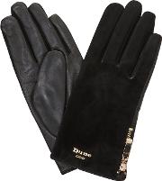 Black ivie Zip Detail Glove
