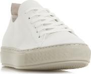 White Leather enjoye Casual Trainers