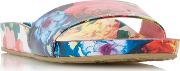 Multicoloured lilley Floral Print Slider Sandals