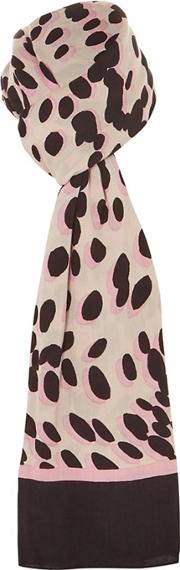 Pink lybby Leopard Printed Scarf