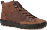 Brown Leather soft 7 High Top Trainers