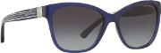 Blue Ea4068 Round Sunglasses