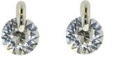 Rhodium & Pin Set Swarovski Crystal Earrings