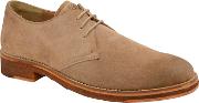 Biscuit dalton Washed Suede Lace Up Derby Shoes