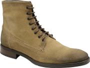 Sand cleef Oiled Suede Lace Up Military Boots