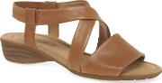 Tan Leather ensign Flat Sandals