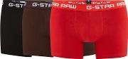 G Star Pack Of Three Assorted Hipster Trunks