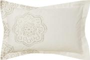 Beige Printed odetta Oxford Pillow Case