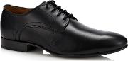 Comfort Black Leather adrian Derby Shoes
