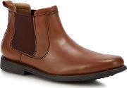 Comfort Tan Leather palin Chelsea Boots
