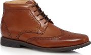 Comfort Tan Leather thames Wide Fit Chukka Boots