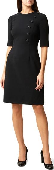 Black 'martina' Knee Length Shift Dress