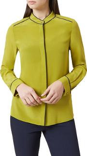 Chartreuse dotty Blouse
