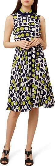 Multicoloured Spotted belinda Knee Length Shirt Dress