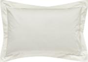 Ivory Cotton Sateen linley Oxford Pillow Case