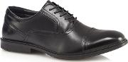 Black Leather donny Oxford Shoes