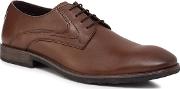 Brown Leather carlos Luganda Derby Shoes