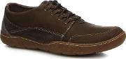 Dark Brown sway Lace Up Shoes