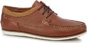 Tan Leather davo Portland Lace Up Shoes
