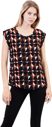 Multi Coloured Abstract Print Oversize T Shirt