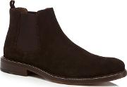 Chocolate Brown Suede Chelsea Boots