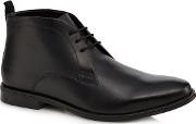 Black Leather darwin Chukka Boots