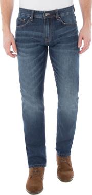Mid Blue Stone Wash Jeans