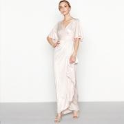 No. 1  Natural Embellished melissa V Neck Short Sleeve Maxi Evening Dress