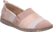 Pink Leather sofie 23 Flat Slip On Shoes