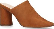 Tan cadence Suede Court Shoes