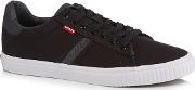Levis Black Canvas skinner Trainers
