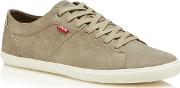 Levis Grey wood Lace Up Trainers