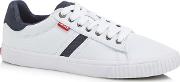 Levis White Canvas skinner Trainers