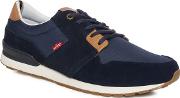 Navy ny Runner Lace Up Trainers