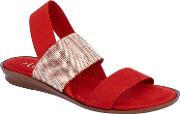 Red 'visco' Sandals