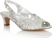 Silver harper Court Shoes