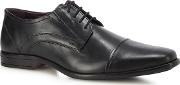 Since 1759 Black Leather swinford Derby Shoes