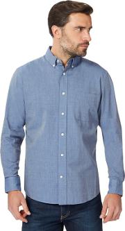 Big And Tall Blue Long Sleeve Shirt