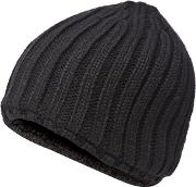New England Black Knitted Thermal Beanie