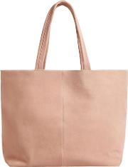 Pink Leather sofia Shopper Bag