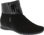 Black Suede 'fiducia' Ankle Boots