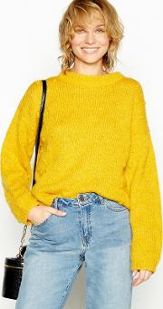 Mustard Bobble Knit Jumper