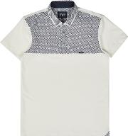 White Oxford Jersey Short Sleeve Polo Shirt